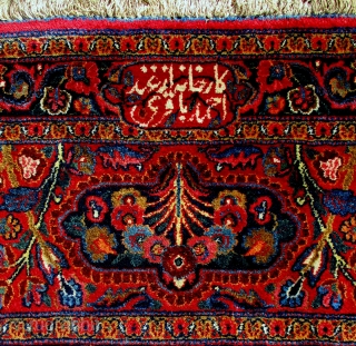 OLD KHORASAN CARPET which is fine and has an incredible depth of rich colours. The weave indicates that it was woven in southern Khorasan in the region of Birjand or Moud. The  ...