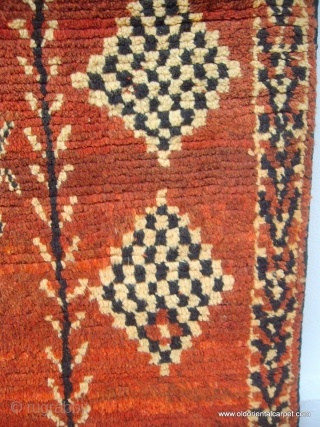 MOROCCAN TRIBAL LONG RUG /RUNNER. The rich pallette of colours is typical of the work of weavers of the Rehamna tribe in the region to the north of Marrakech. The pile is  ...