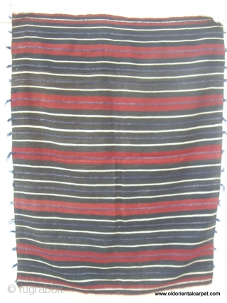 MOROCCAN BERBER MIDDLE ATLAS CAPE. A cape, or "handira", from the Berber group Ait Morhad in the Middle Atlas. It is very finely woven with soft hand spun wools. Handiras are worn  ...