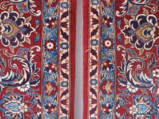 RARE VERY FINE PAIR OF OLD KESHAN RUGS dating from the mid 20th century. The condition of both is impeccable and original. Centuries old classic Persian designs of lilies, rows of carnations  ...