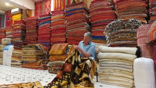 MOROCCAN HIGH ALAS BERBER CARPET. This is a superb and rare example from the Ait Zenaga Berbers and is among the oldest carpets I have. The condition is excellent with original ends  ...