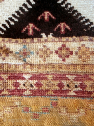 MOROCCAN HIGH ALAS BERBER CARPET. This is a superb and rare example from the Ait Zenaga Berbers and is among the oldest carpets I have. The condition is excellent with original ends  ...