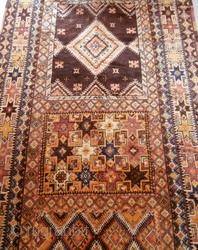 MOROCCAN HIGH ATLAS CARPET which is exceptionally large and originates from the Ait Tamassine Berbers of the High Atlas between Marrakech and the pre Sahara. It is about 60 years old and  ...