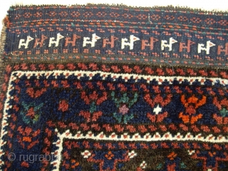  RARE, EARLY 20TH CENTURY PAIR OF BELOUCH BAG FACES from the region of Firdaus in north east Persia.  They are finely woven with glossy wools and have beautifully embroidered   ...