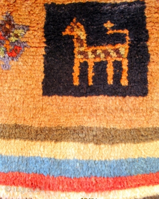 LURI GABBEH RUG dating from the 1970s but in excellent original condition. The warps and wefts are of hand spun wool and the pile has the Turkish or symmetrical knot. Twenty four  ...