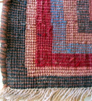 LURI GABBEH RUG dating from the 1970s but in excellent original condition. The warps and wefts are of hand spun wool and the pile has the Turkish or symmetrical knot. Twenty four  ...