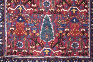 19th Century Unusual Design Colorful Avshar Rug.It's in Perfect Condition.Size 122 x 165 Cm                   