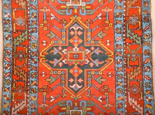Late 19th Century Persian Karajah Rug It has happy colors and in good condition Size 106 x 135 cm              