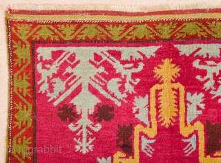 Central Anatolian Kirsehir Rug circa 1870 size 97 x 167 cm                      