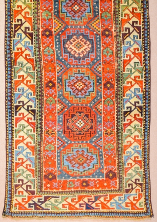 Middle of the 19th Century Persian Rare North-West Colorful Rug Size 117 x 214 cm It has great colors and rare border.           