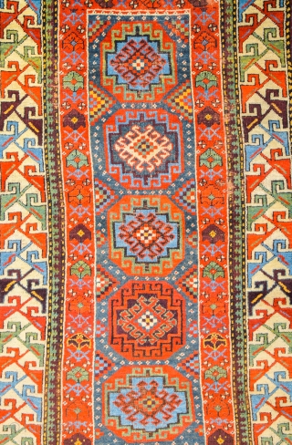 Middle of the 19th Century Persian Rare North-West Colorful Rug Size 117 x 214 cm It has great colors and rare border.           