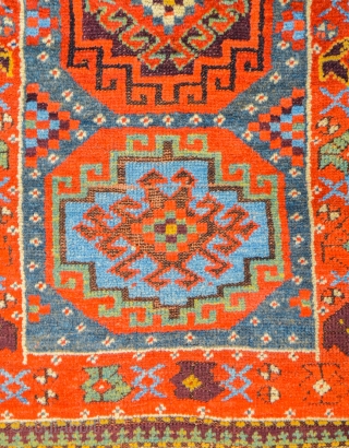 Middle of the 19th Century Persian Rare North-West Colorful Rug Size 117 x 214 cm It has great colors and rare border.           