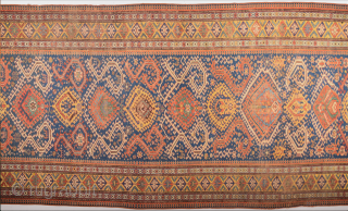 Early Caucasian Dragon Sumak circa 1850 size 157 x 333 cm It Has Really Unusual Design.                 