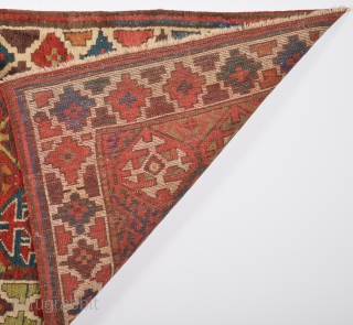 19th Century Really Colorful Unusual Nord-West Rug.It Has Perfect Pile Untouched One.Size 90 x 505 Cm                 