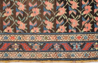 Circa 1900s or Little More Early Caucasian Karabağ Decorative Flower Design Rug.It's in Perfect Condition Size 145 x 275 Cm             