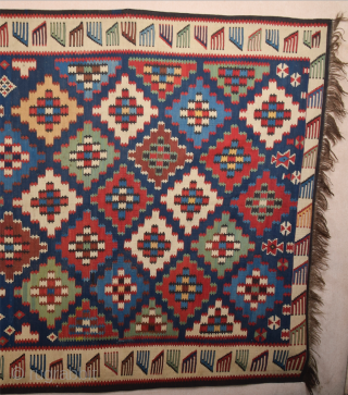 Circa 1870s Shirvan Kilim It's in perfect condition and has great colors All the colors are natural and untouched piece Size 190 x 330 cm        