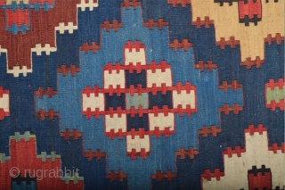 Circa 1870s Shirvan Kilim It's in perfect condition and has great colors All the colors are natural and untouched piece Size 190 x 330 cm        