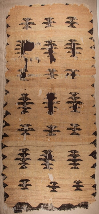 18th Century Yellow Ground West Anatolian Kilim It Has Unusual Design Size 150 x 352 cm                 