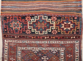 Mix Technical Bag Kilim,Knots and Sumac 19th Century Probably Bahtiyar area Untouched One Size 66 x 140 Cm               