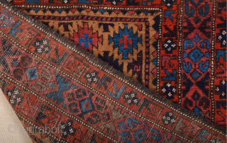 Late 19th Century North East Persian Belüch Rug. This small Baluch woven in the symmetrical knot is from the Qainat region and maybe a weaving of the Bahluli tribe. The camel field  ...