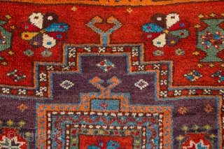 19th Century West Anatolian Kelez Rug in very good condition all original untouched piece size 91 x 117 cm              