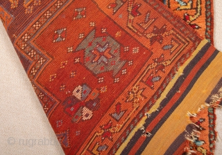 19th Century West Anatolian Kelez Rug in very good condition all original untouched piece size 91 x 117 cm              