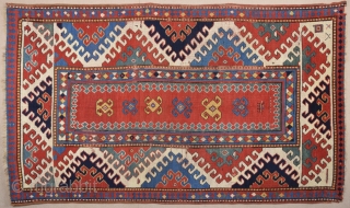 1870s Caucasian Borcalo Rug Size 140 x 240 cm                        