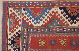 1870s Caucasian Borcalo Rug Size 140 x 240 cm                        