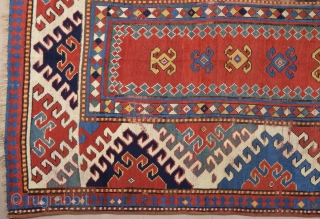 1870s Caucasian Borcalo Rug Size 140 x 240 cm                        