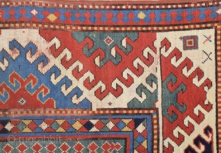 1870s Caucasian Borcalo Rug Size 140 x 240 cm                        