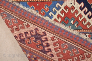 1870s Caucasian Borcalo Rug Size 140 x 240 cm                        