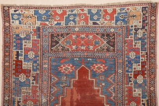 An Unusual Late 18th Century Anatolian Rug.Untouched One Size 115 x 140 cm                    