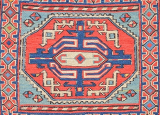 Second Half 19th Century South Caucasian, Azerbaijan Sumac Our attribution of this sumakh bag face is guided by Wertime who published an almost identical example. a further bag of this rare group  ...
