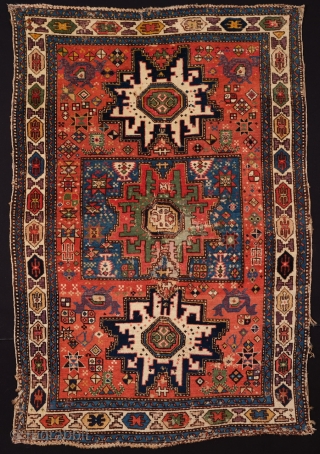 Early 19th Century Collectible Shirvan Kuba Rug
It has a lot of archaic details on it and great colors 98 x 145 cm           