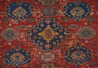 Middle of 19th Century Caucasian Colorful Sumac size 150 x 195 cm                     