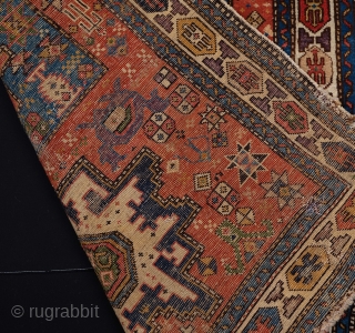 Early 19th Century Collectible Shirvan Kuba Rug
It has a lot of archaic details on it and great colors 98 x 145 cm           