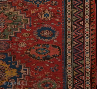 Middle of 19th Century Caucasian Colorful Sumac size 150 x 195 cm                     