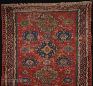 Middle of 19th Century Caucasian Colorful Sumac size 150 x 195 cm                     