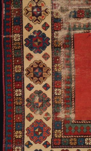 South Caucasian early 19th Century Rug size 110 x 220 cm                      