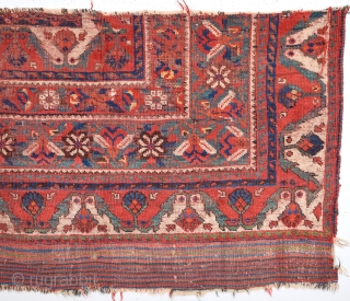 Persian Avshar Rug Fragment Size 72 x 124                         