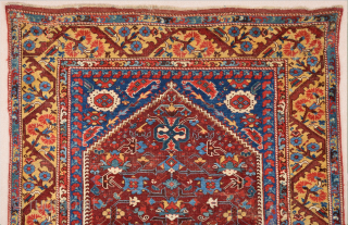 18th Century Anatolian Kula rug Size 130 x 175 cm. It's in good condition and has great wool. The back is extra fine like Transylvanıa.The weave is quite thin, soft in texture  ...