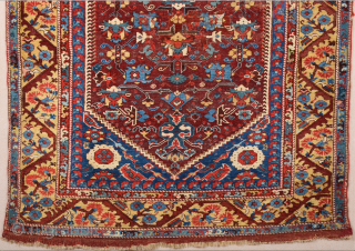 18th Century Anatolian Kula rug Size 130 x 175 cm. It's in good condition and has great wool. The back is extra fine like Transylvanıa.The weave is quite thin, soft in texture  ...