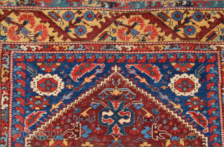 18th Century Anatolian Kula rug Size 130 x 175 cm. It's in good condition and has great wool. The back is extra fine like Transylvanıa.The weave is quite thin, soft in texture  ...