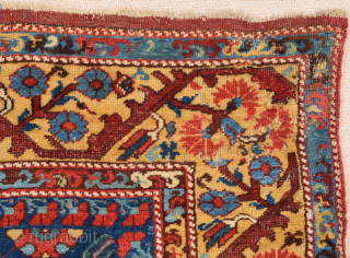 18th Century Anatolian Kula rug Size 130 x 175 cm. It's in good condition and has great wool. The back is extra fine like Transylvanıa.The weave is quite thin, soft in texture  ...