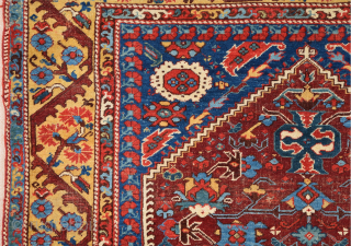 18th Century Anatolian Kula rug Size 130 x 175 cm. It's in good condition and has great wool. The back is extra fine like Transylvanıa.The weave is quite thin, soft in texture  ...