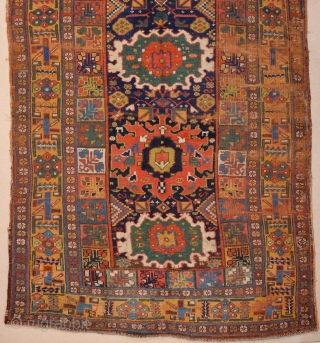 19th Century Kurdish Colorful Rug Size 135 x 220 cm                       