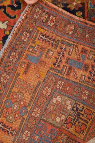 19th Century Kurdish Colorful Rug Size 135 x 220 cm                       