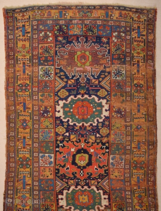 19th Century Kurdish Colorful Rug Size 135 x 220 cm                       