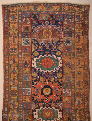 19th Century Kurdish Colorful Rug Size 135 x 220 cm                       