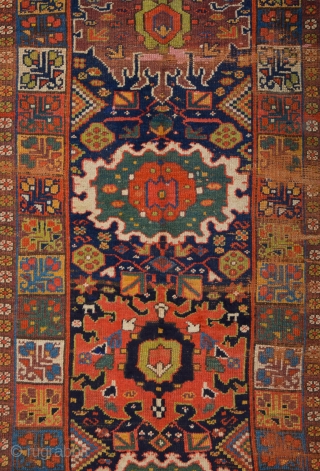 19th Century Kurdish Colorful Rug Size 135 x 220 cm                       
